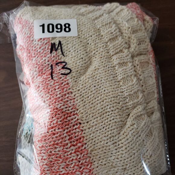 Cabi Knit Open Front Cardigan Vest Womens M Boho Striped Cottagecore Lagenlook - Picture 8 of 8